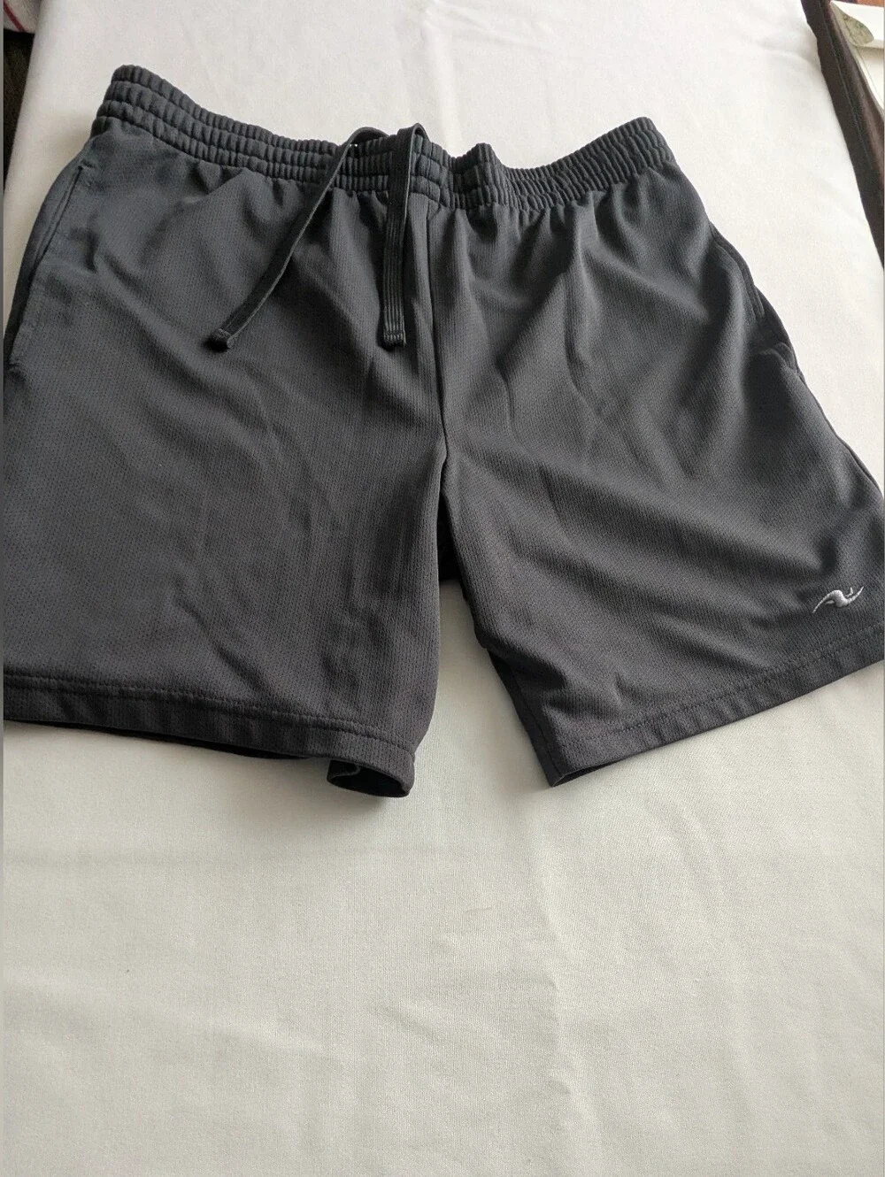 Athletic Works Black Men's Athletic Shorts with Drawstring